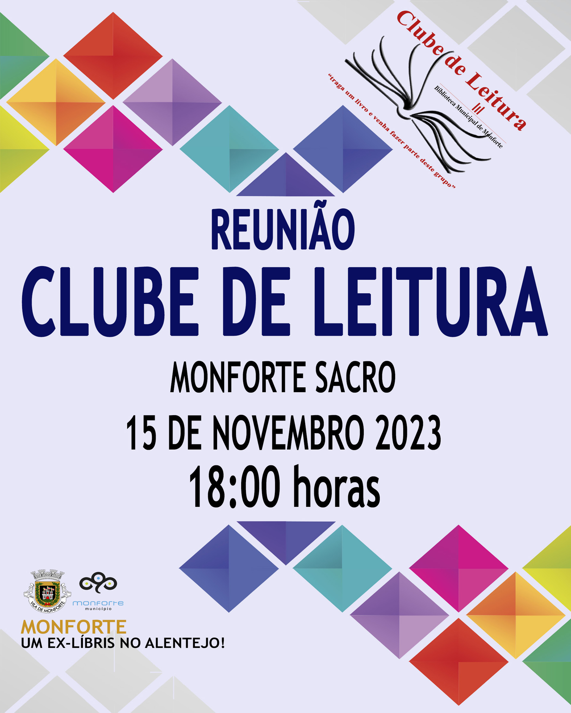 REUNIÃO DO CLUBE DE LEITURA – NOVEMBRO