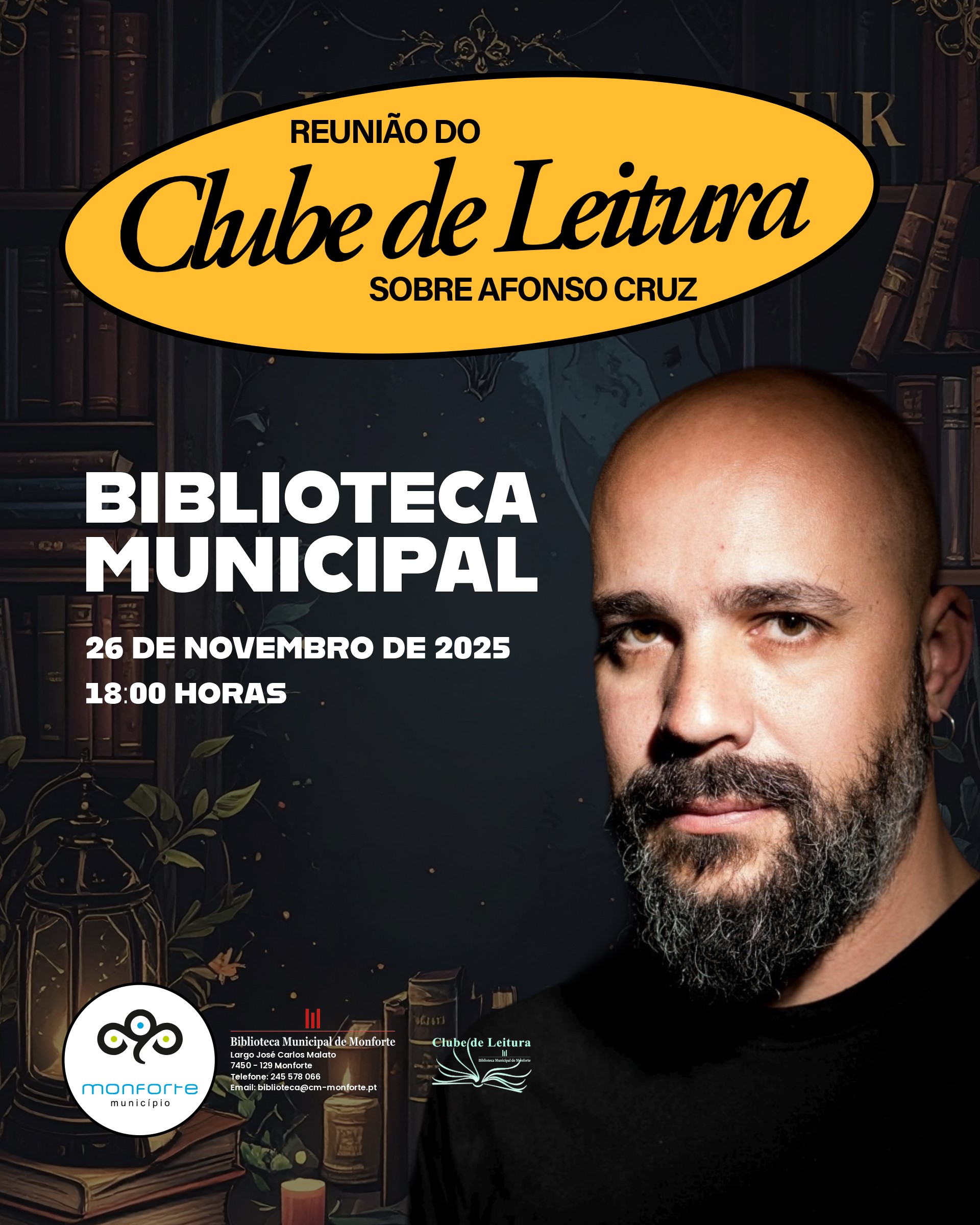 REUNIÃO DO CLUBE DE LEITURA – NOVEMBRO