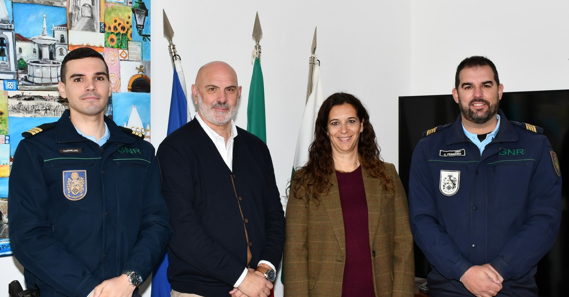 COMANDANTES DA GNR APRESENTAM CUMPRIMENTOS AO EXECUTIVO